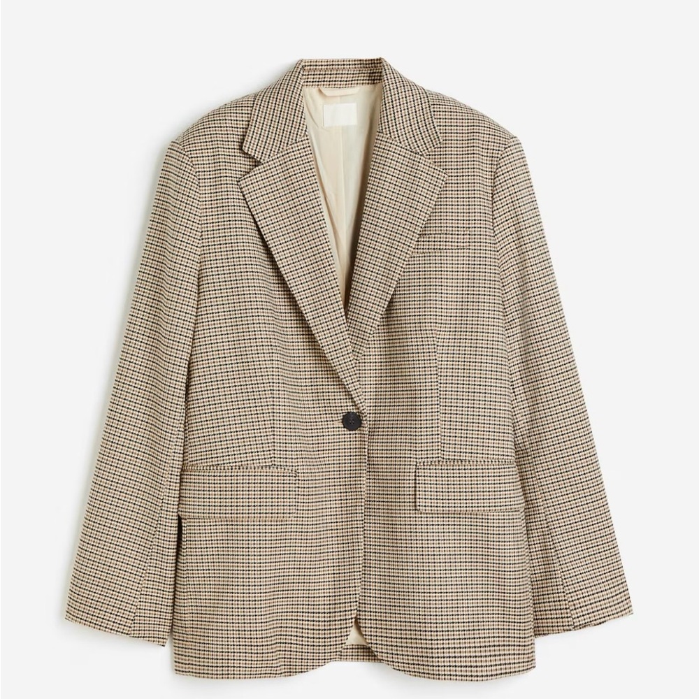 H&M | Plaid Blazer